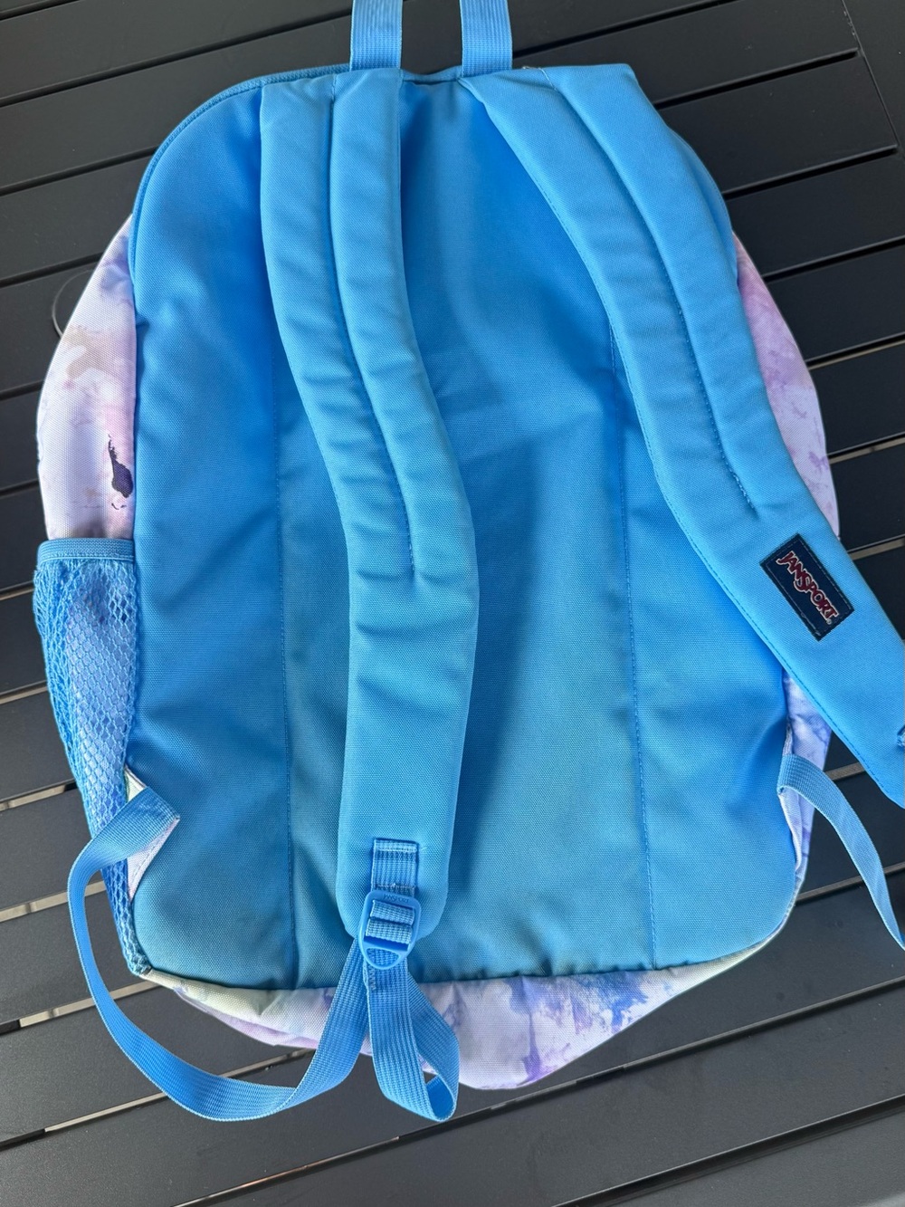 Jansport Pastel Tie-Dye Backpack in Blue, Pink, Purple - Picture 3 of 8